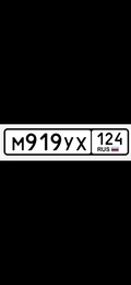 Гос номер М919УХ 124 40000 рублей, Красноярск