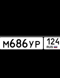 госномер 686 124 50000 рублей, Красноярск