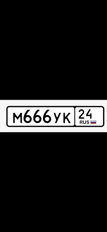 Гос номер М666УК 24 300000 рублей, Красноярск