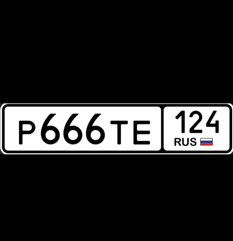 гос номер 666 124 230000 рублей, Красноярск