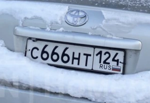 Госномер С 666 НТ 124 245000 рублей, Красноярск