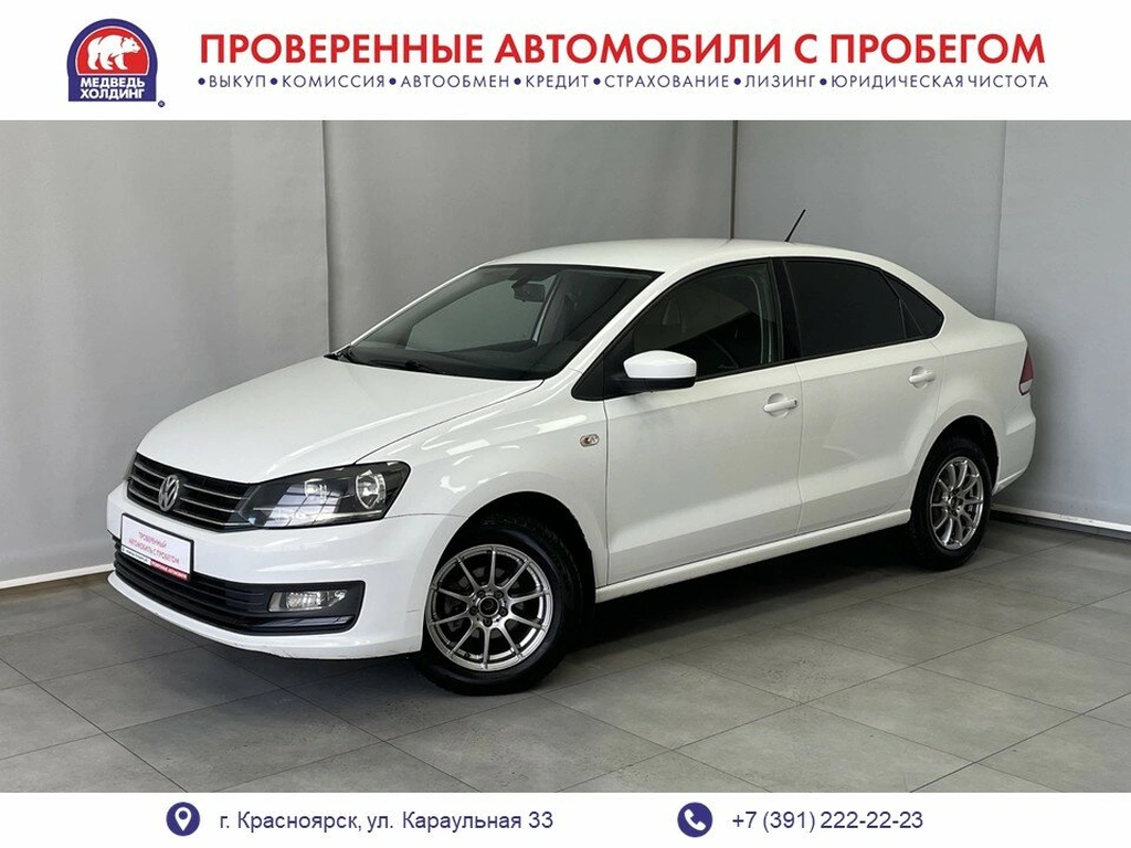 Седан Volkswagen Polo 2015 года, 845000 рублей, Красноярск